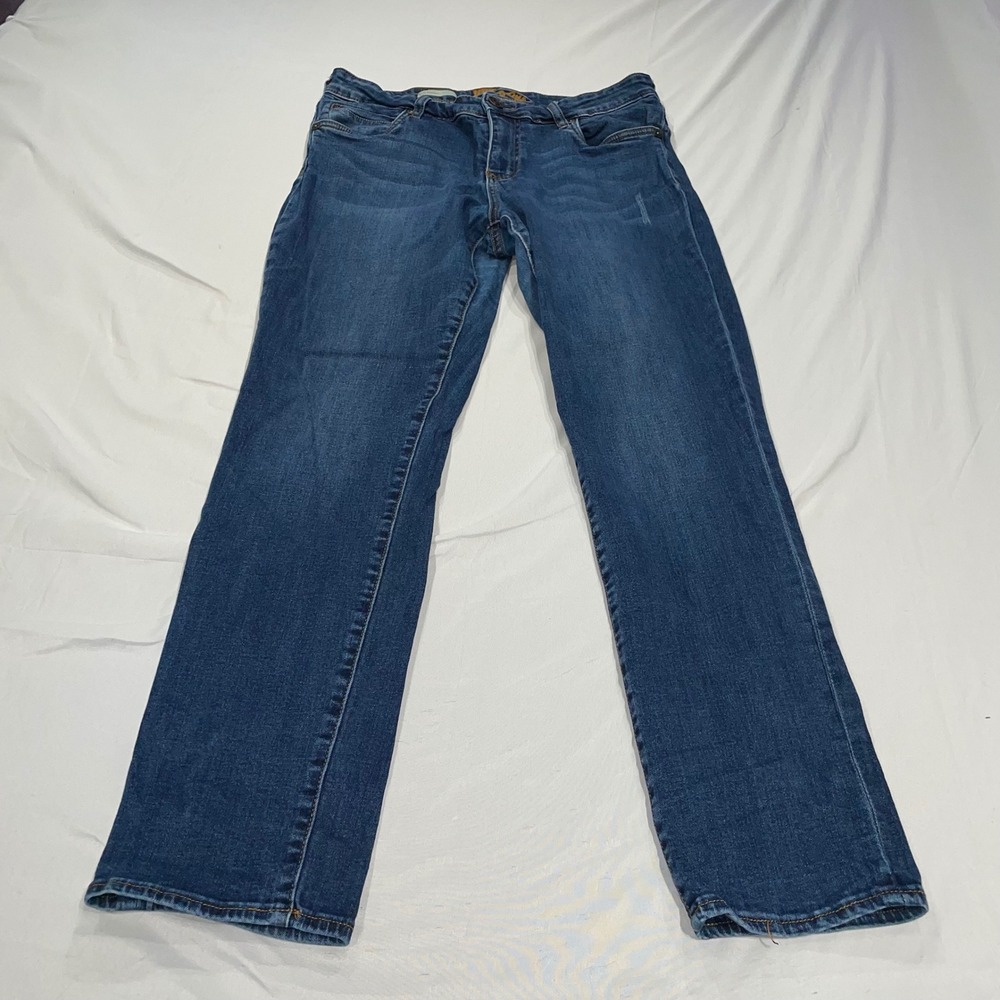 Kut from the Kloth Katy Boyfriend Jeans Medium Wash Blue Denim Womens Size 12